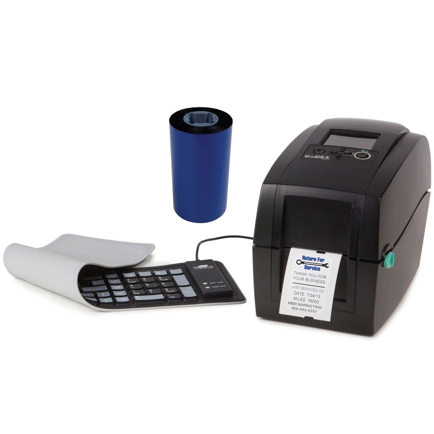 Godex RT200i Oil Change Sticker Printer