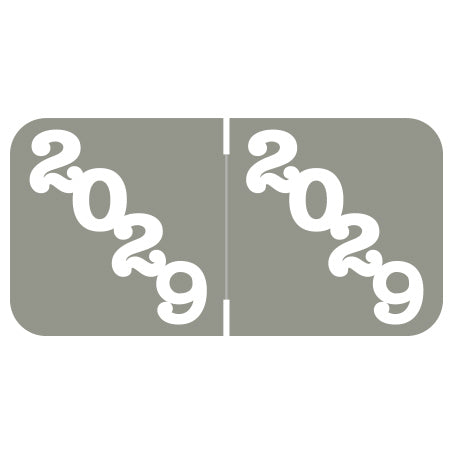Jeter Year 2029 Labels, 3/4" X 1-1/2" Laminated- Pack of 270