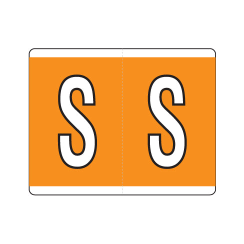 Kardex "S" Labels 1-1/4" X 1-1/2" Laminated- Roll of 500