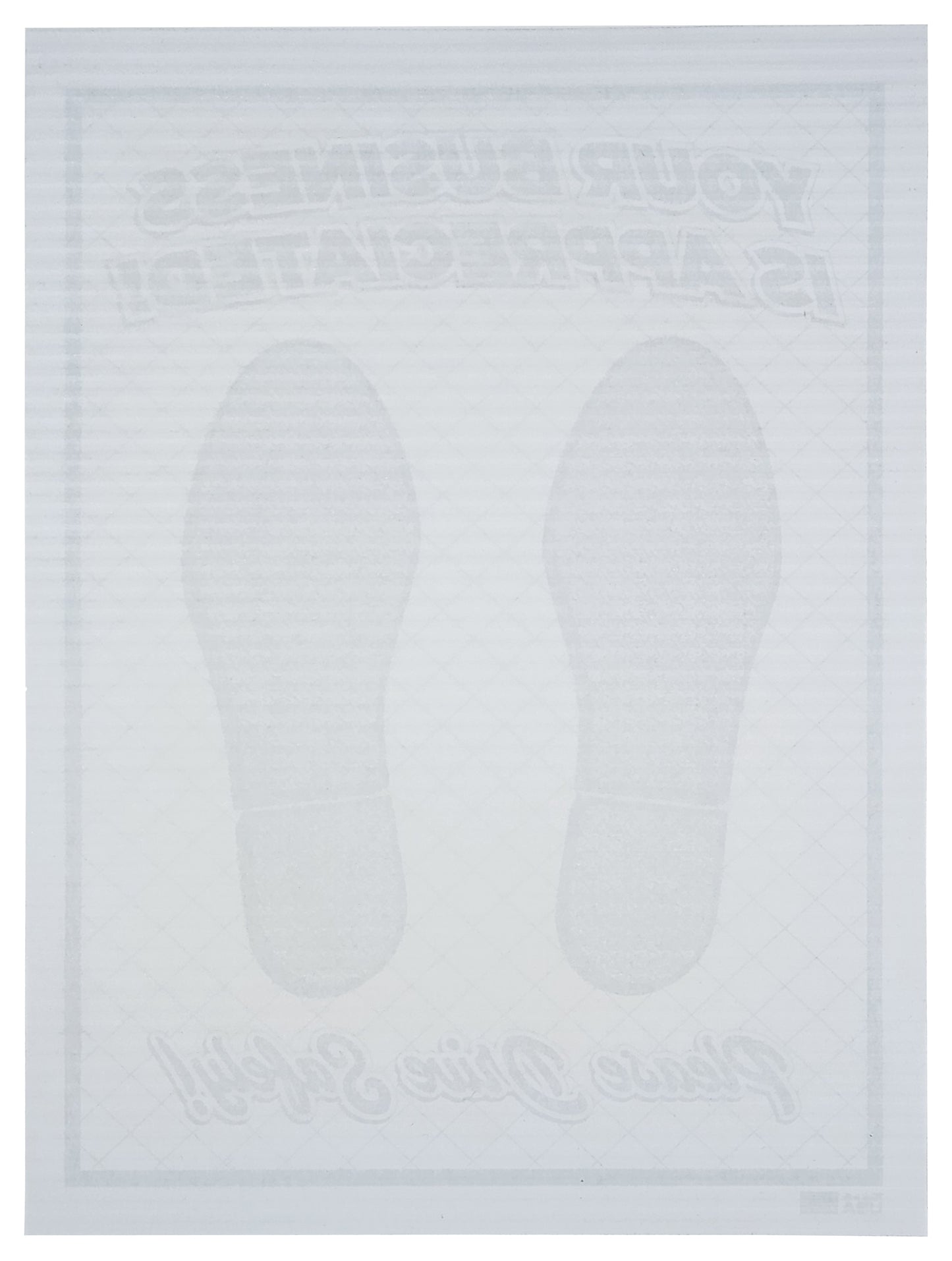 Double Poly-Coated Ridged Disposable Automotive Paper Floor Mats - 82# Stock (Package of 250)
