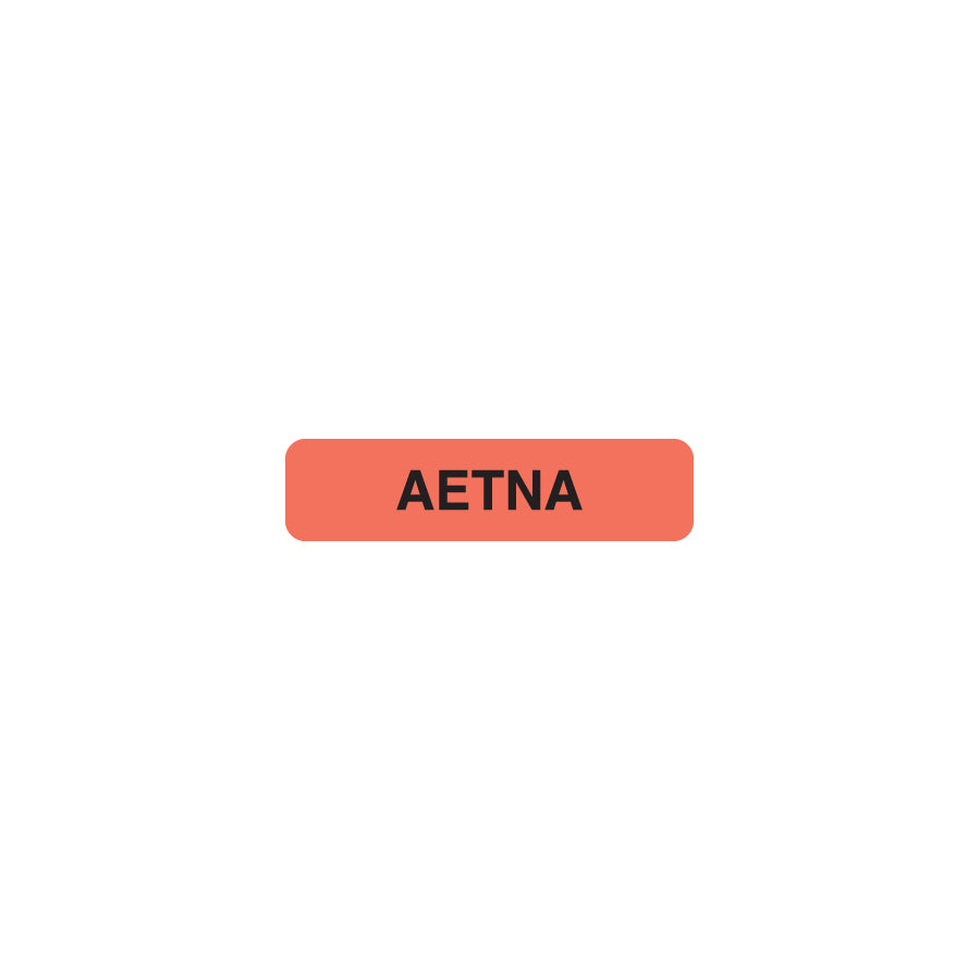 MAP128 AETNA- Fluorescent Red 1-1/4" X 5/16"- Roll of 500