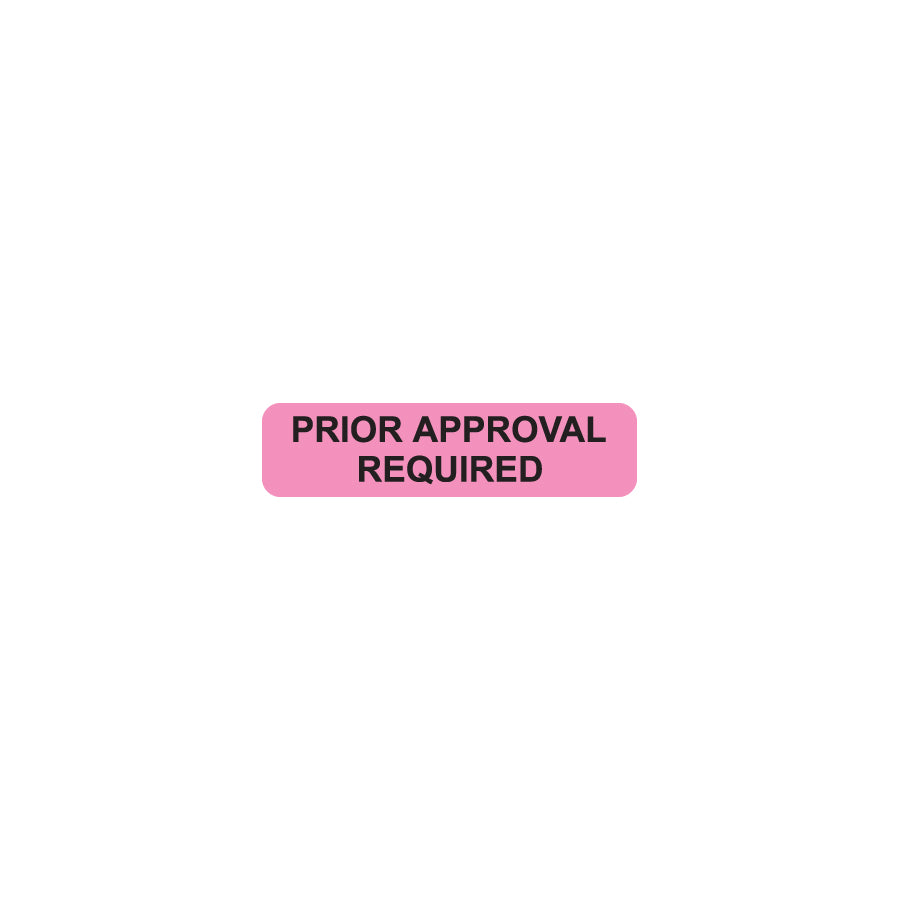MAP129 PRIOR APPROVAL- Fluorescent Pink 1-1/4" X 5/16"- Roll of 500