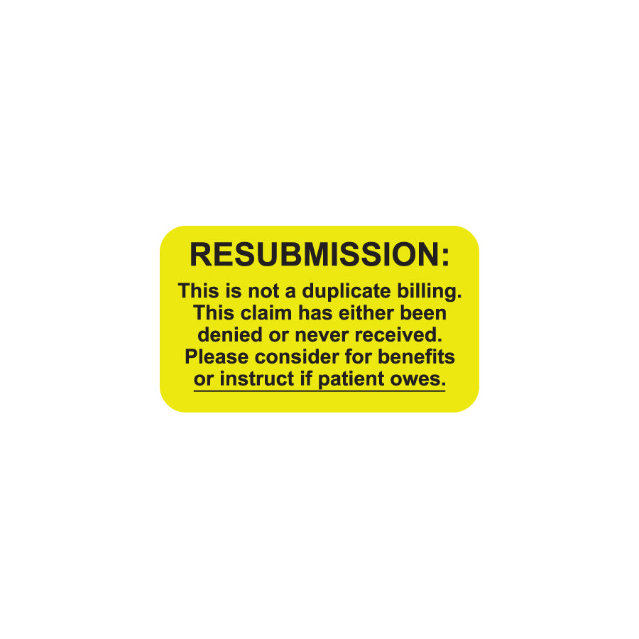 MAP2680 RESUBMISSION- Fluorescent Chartreuse 1-1/2" X 7/8" (Roll of 250)