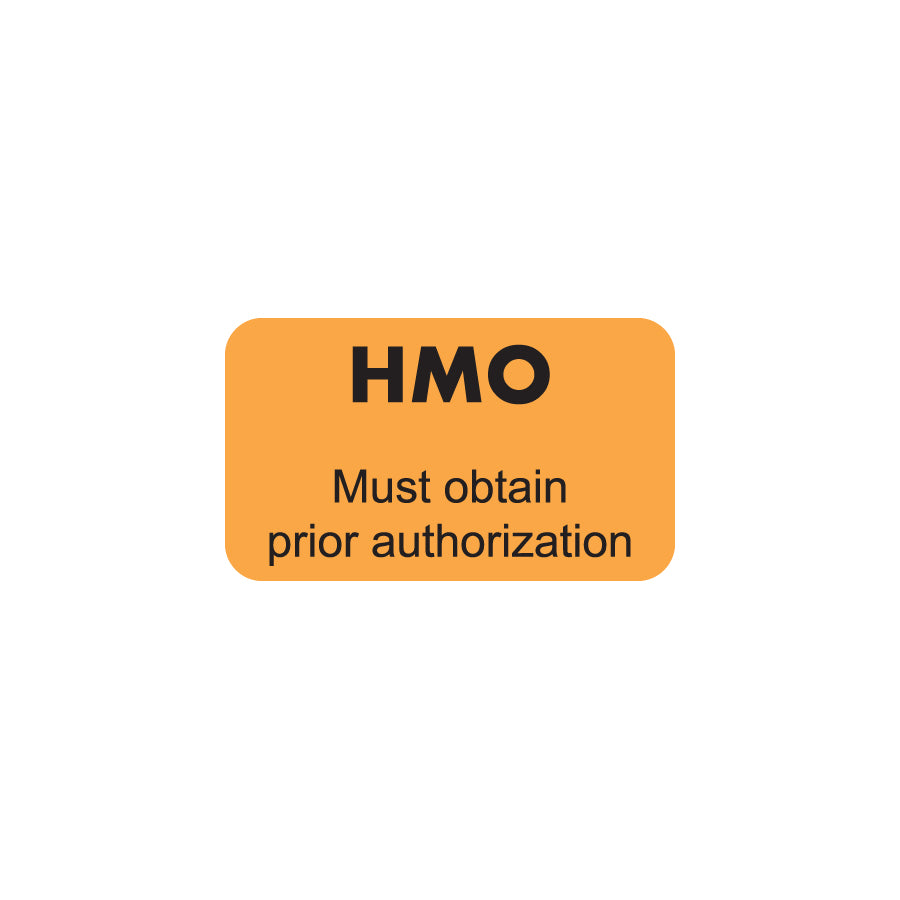 MAP5300 HMO- Fluorescent Orange 1-1/2" X 7/8" (Roll of 250)