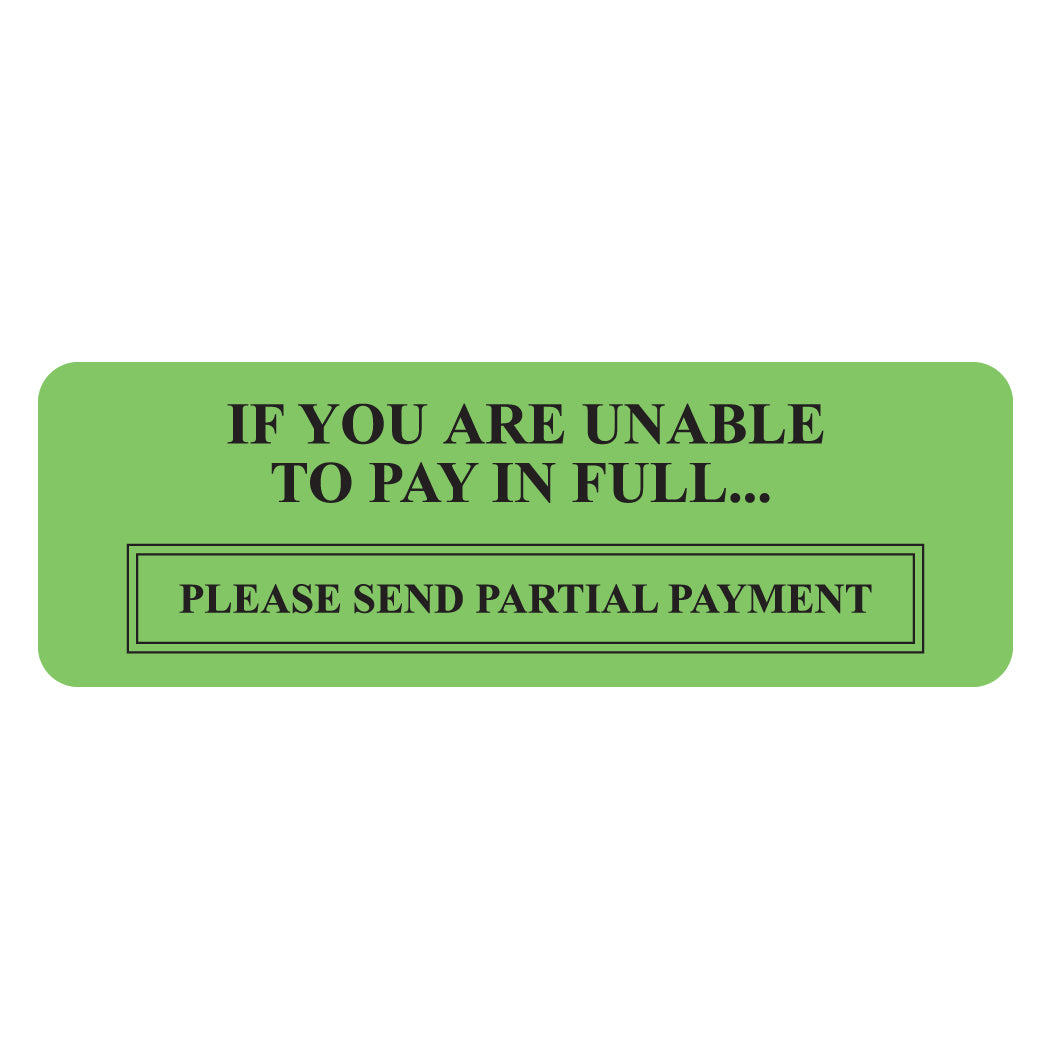 MAP5800 IF YOU ARE UNABLE- Fluorescent Green 3" X 1" (Roll of 250)