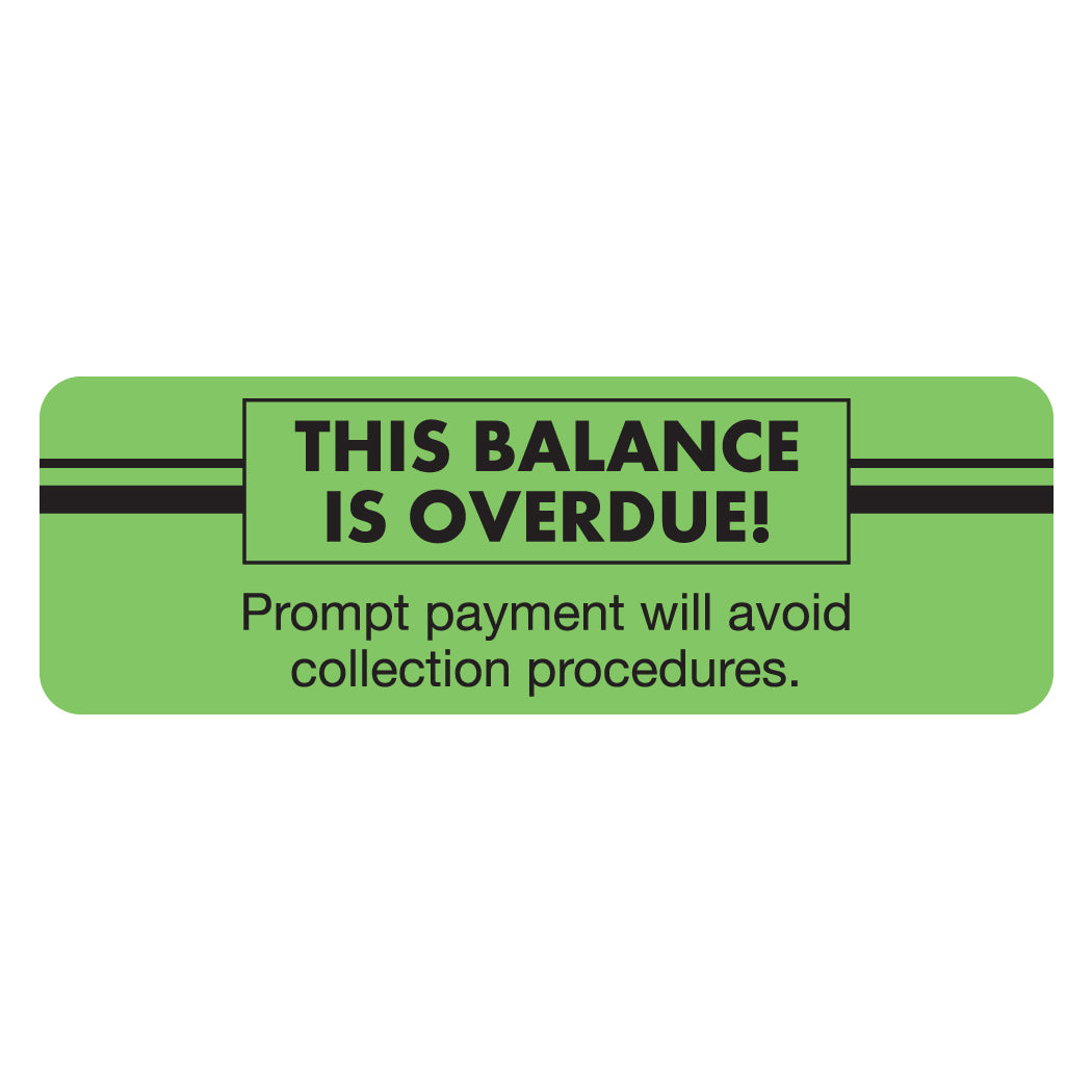 MAP5820 THIS BALANCE- Fluorescent Green 3" X 1" (Roll of 250)