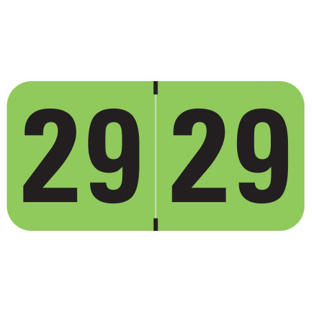 Medical Arts Press Year 29 Labels 3/4" X 1-1/2" Laminated- Roll of 500