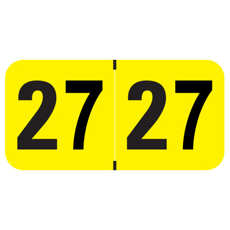Medical Arts Press Year 27 Labels 3/4" X 1-1/2" Laminated- Roll of 500