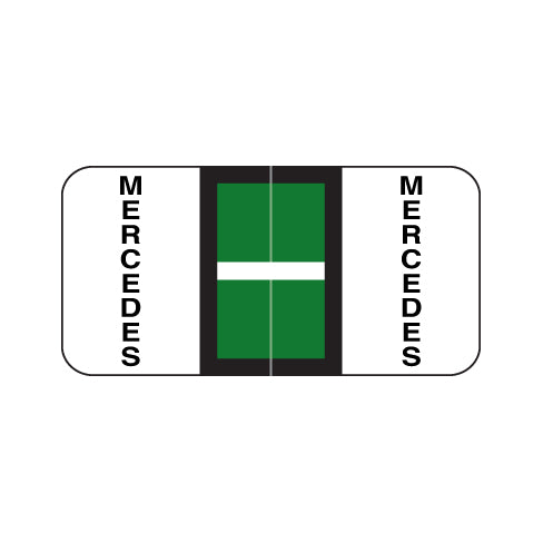 Reynolds & Reynolds Automotive Mercedes Labels 3/4" X 1-1/2" Laminated- Ring Binder Pack of 270