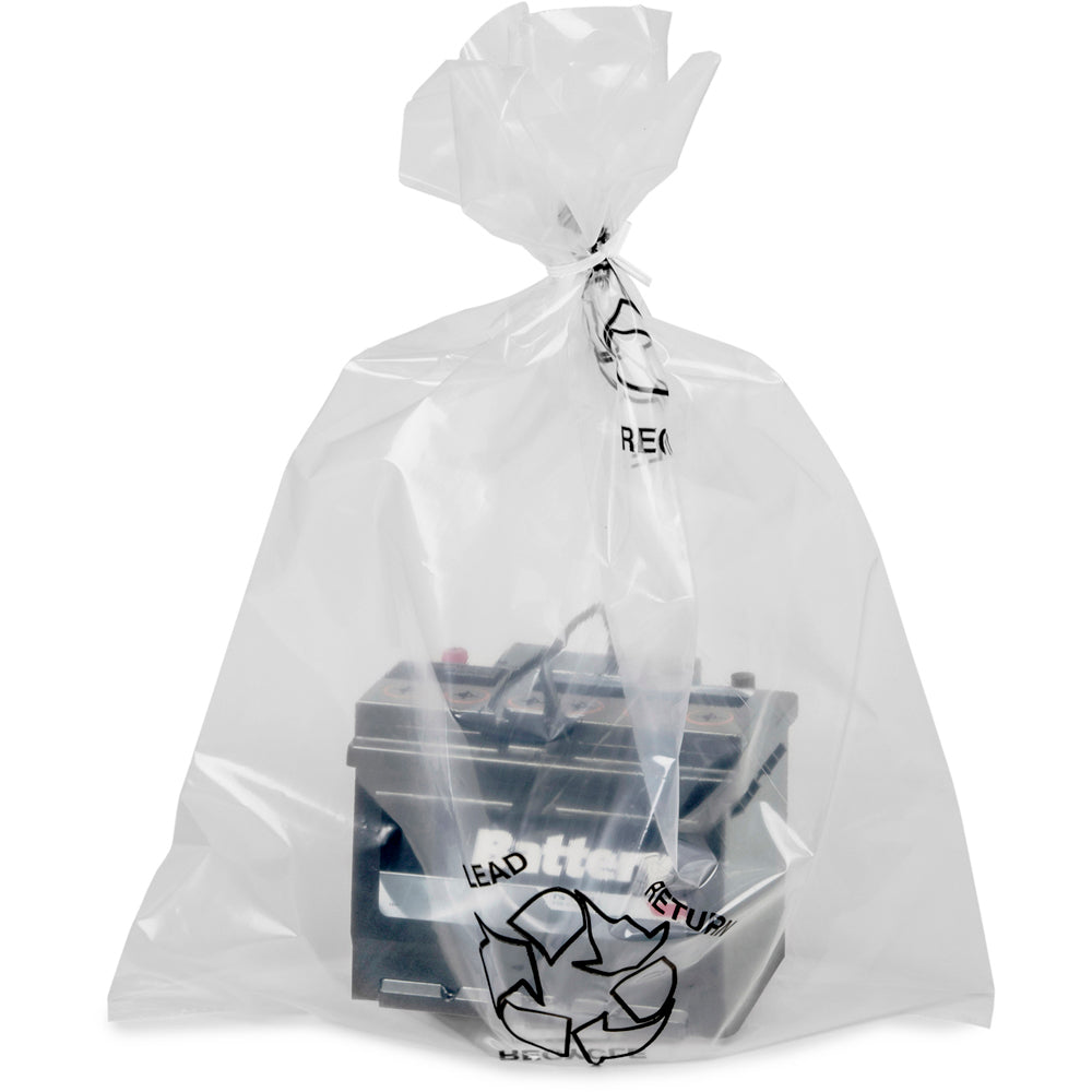 Clear Plastic Battery Bags - 22" x 32" (Package of 10)