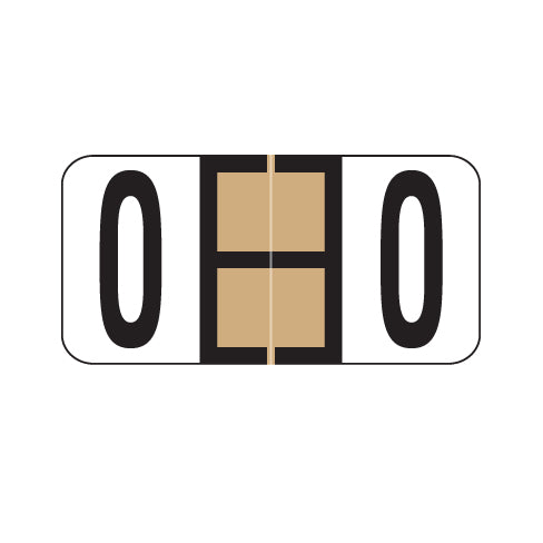 Reynolds & Reynolds Alpha O Labels 3/4" x 1-1/2" Laminated- Pack of 240