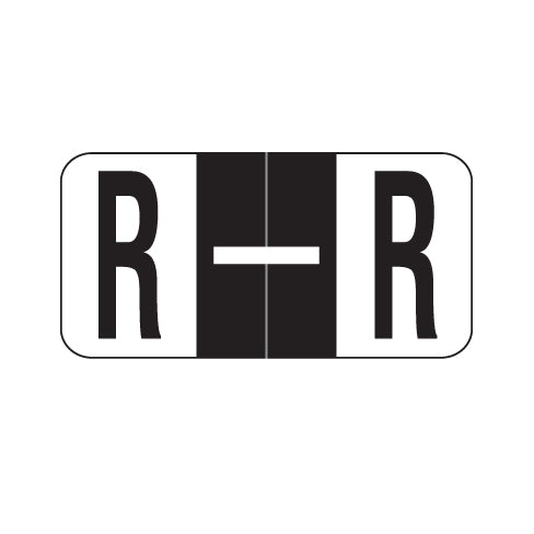 Reynolds & Reynolds 3800 "R" Labels 3/4" x 1-1/2" Laminated- Roll of 500