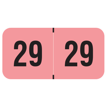 Reynolds & Reynolds Year 29 Labels, 3/4" X 1-1/2" Laminated- Roll of 500