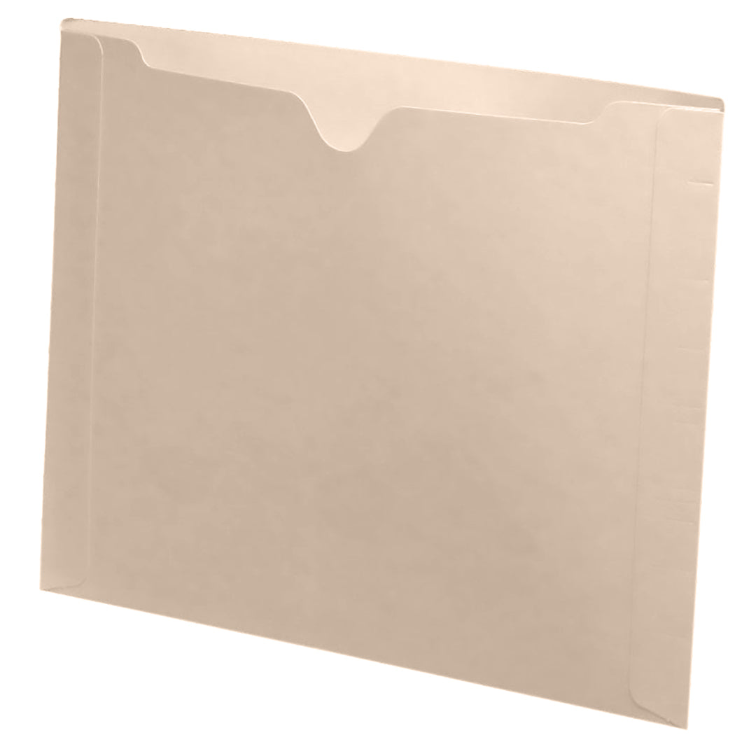11 pt Manila Letter Size End Tab Pocket (Box of 50)