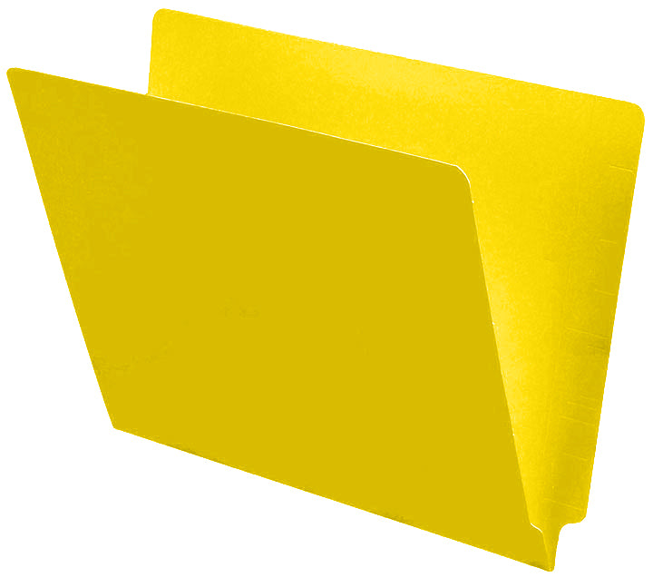 11 pt Color Folders, Full Cut 2-Ply End Tab, Letter Size (Box of 100)