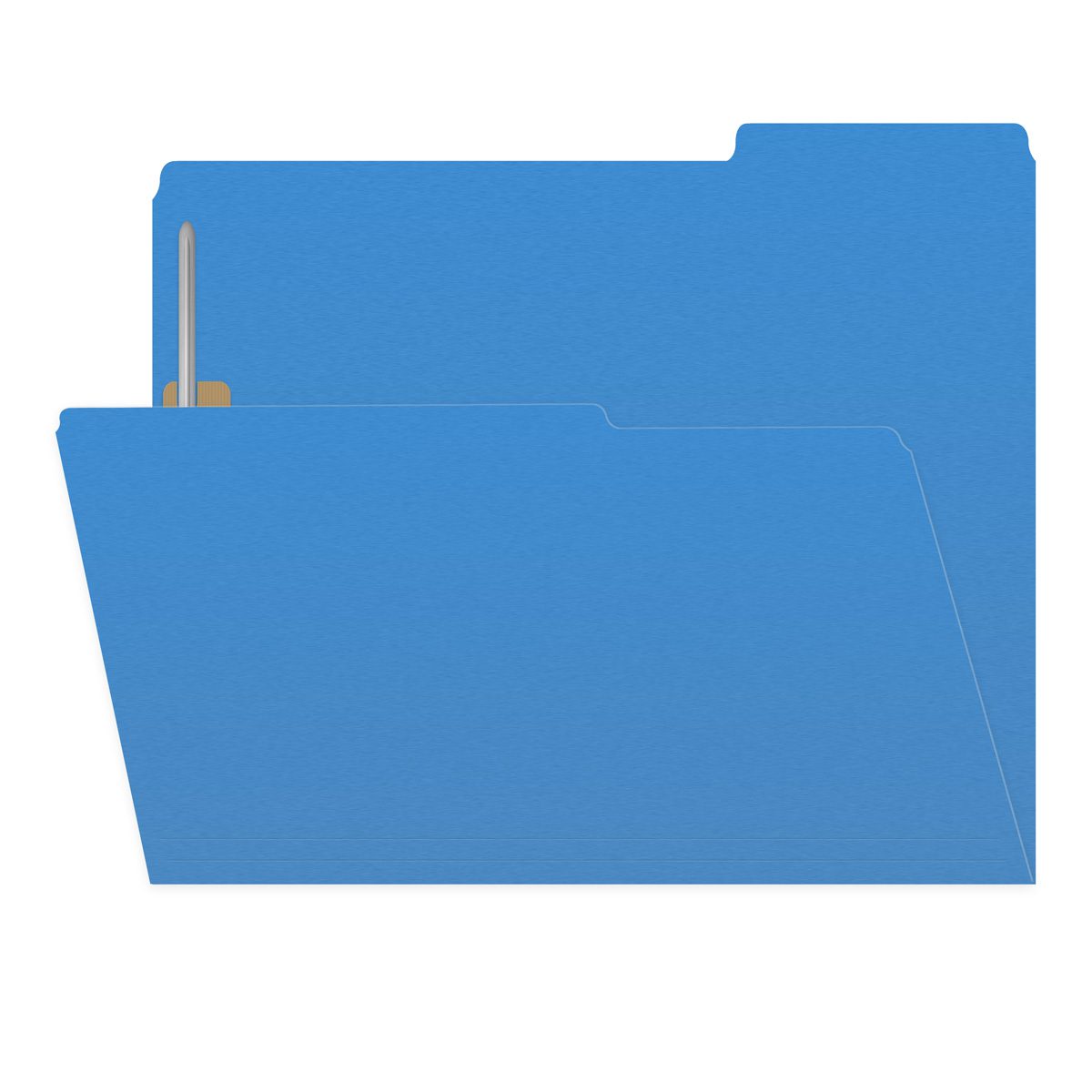 11 PT Color Folders, 1/3 Cut Top Tab - Assorted, 2″ Bonded Fastener on Inside Front and Back, Letter Size (Box of 50)