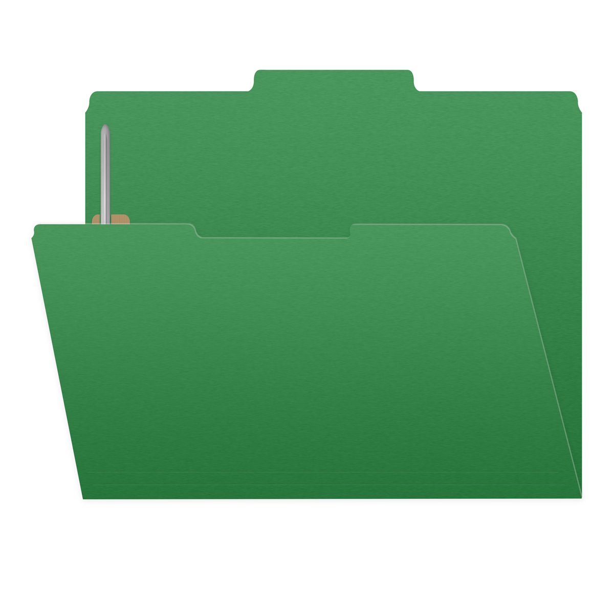 11 PT Color Folders, 1/3 Cut Top Tab - Assorted, 2″ Bonded Fastener on Inside Front and Back, Letter Size (Box of 50)
