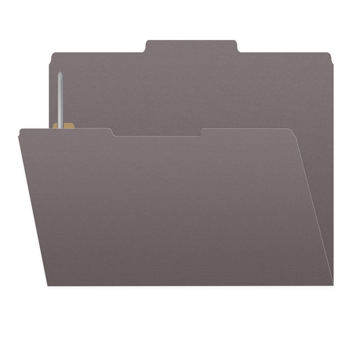 11 PT Color Folders, 1/3 Cut Top Tab - Assorted, 2″ Bonded Fastener on Inside Front and Back, Letter Size (Box of 50)