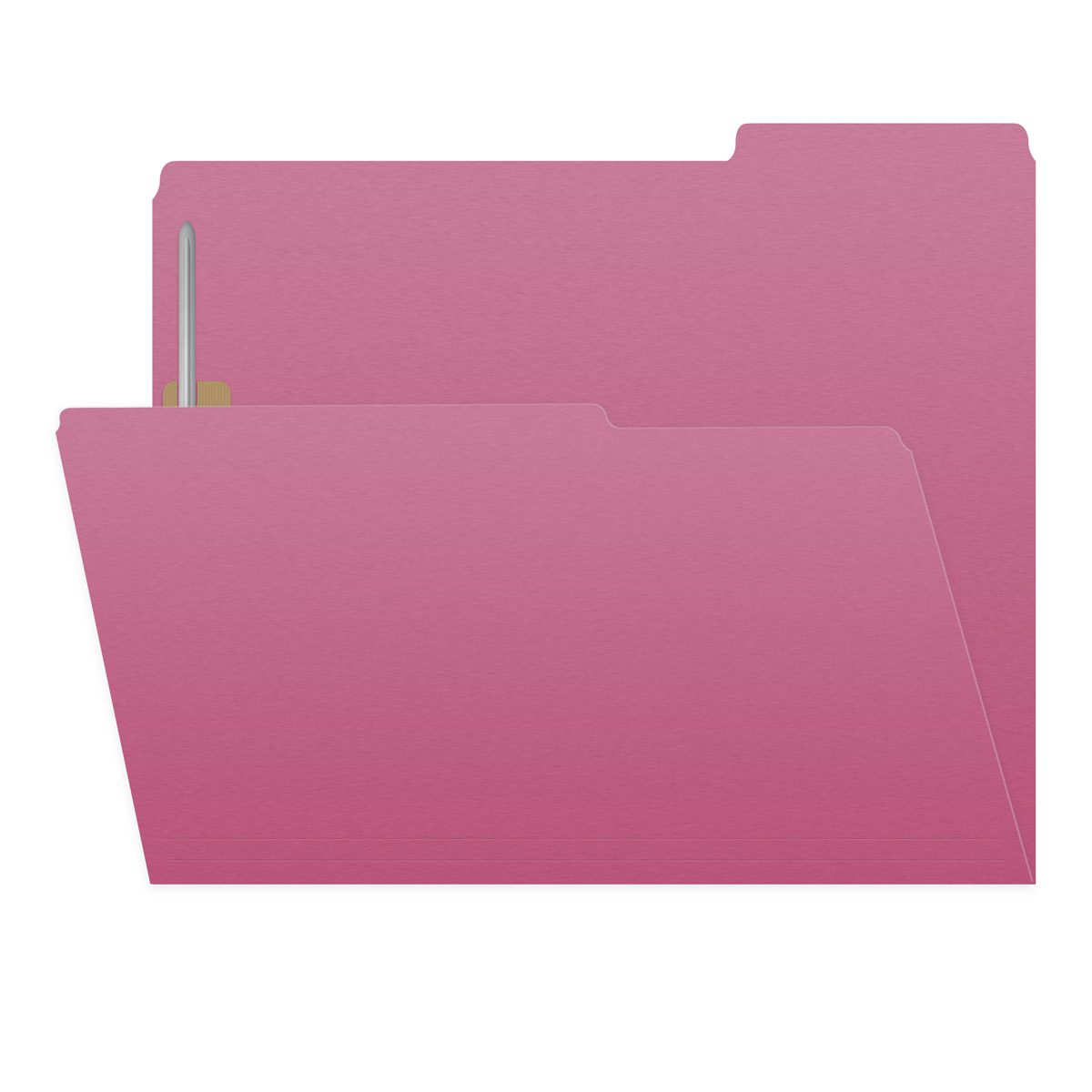 11 PT Color Folders, 1/3 Cut Top Tab - Assorted, 2″ Bonded Fastener on Inside Front and Back, Letter Size (Box of 50)