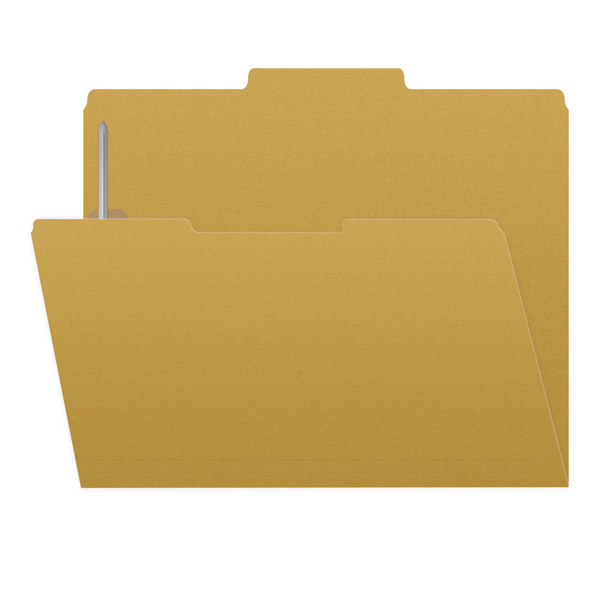 11 PT Color Folders, 1/3 Cut Top Tab - Assorted, 2″ Bonded Fastener on Inside Front and Back, Letter Size (Box of 50)