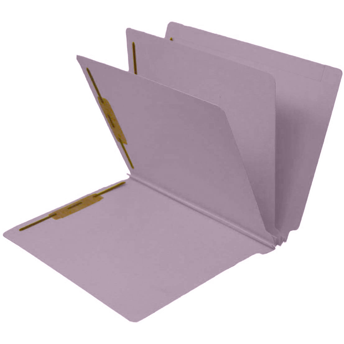 14 Pt Color Folders, 3" Expansion, Full Cut End Tab, Letter Size, 2 Dividers (Box of 15)