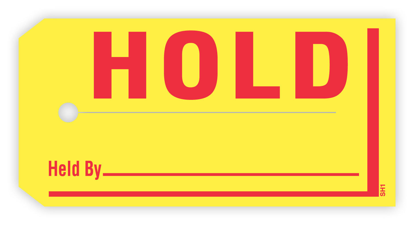 Sold/Hold Tags - Standard Size (Pack of 250)