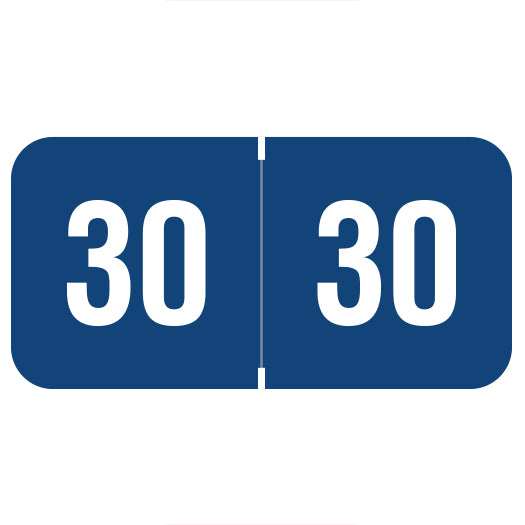 Smead ETYJ Year 30 Labels, 3/4" X 1-1/2" Laminated- Roll of 500