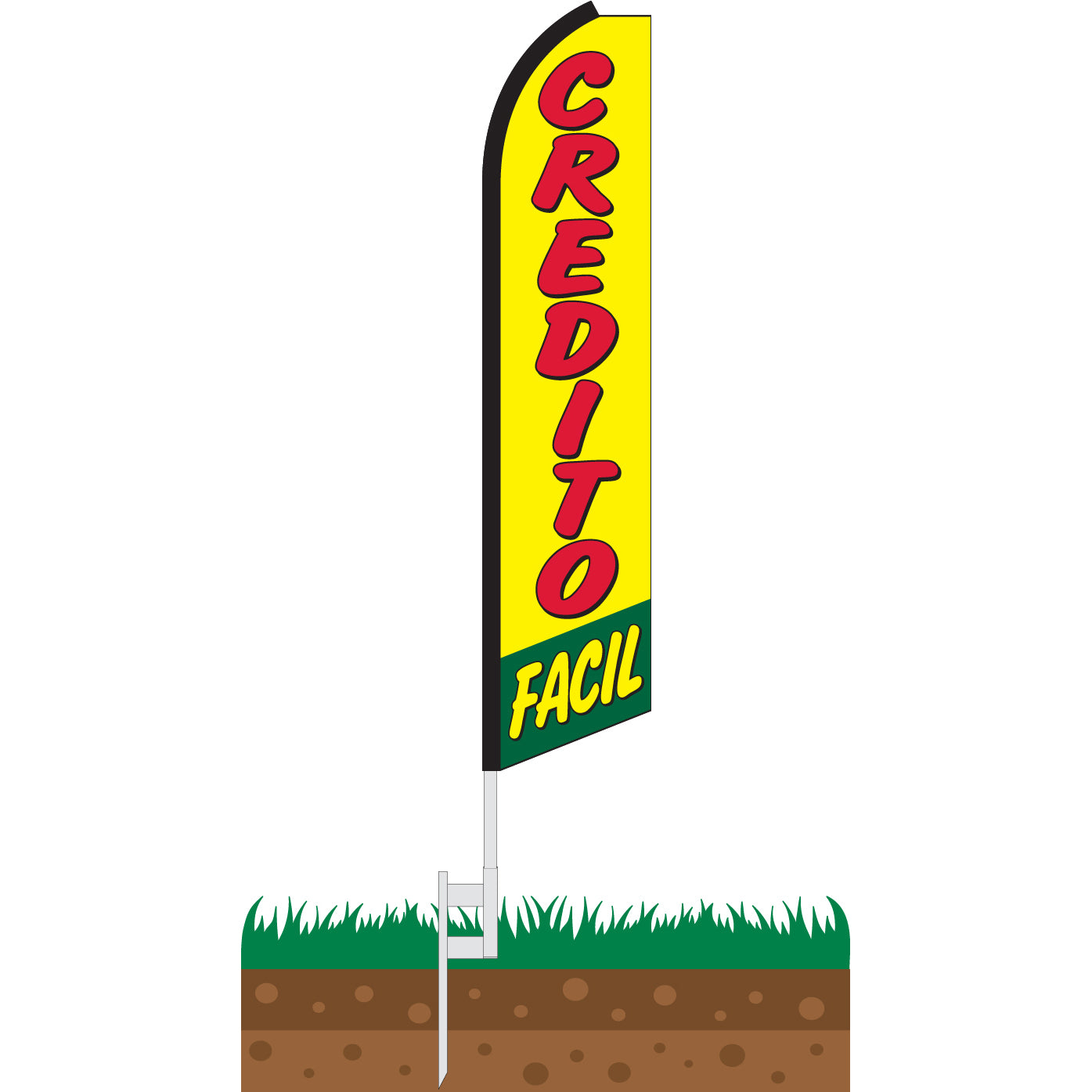 Credito Facil Swooper Feather Flag