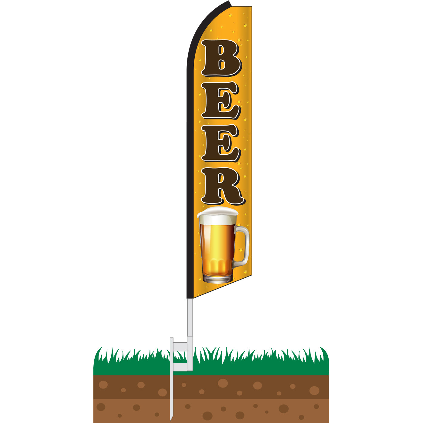 Beer Swooper Feather Flag