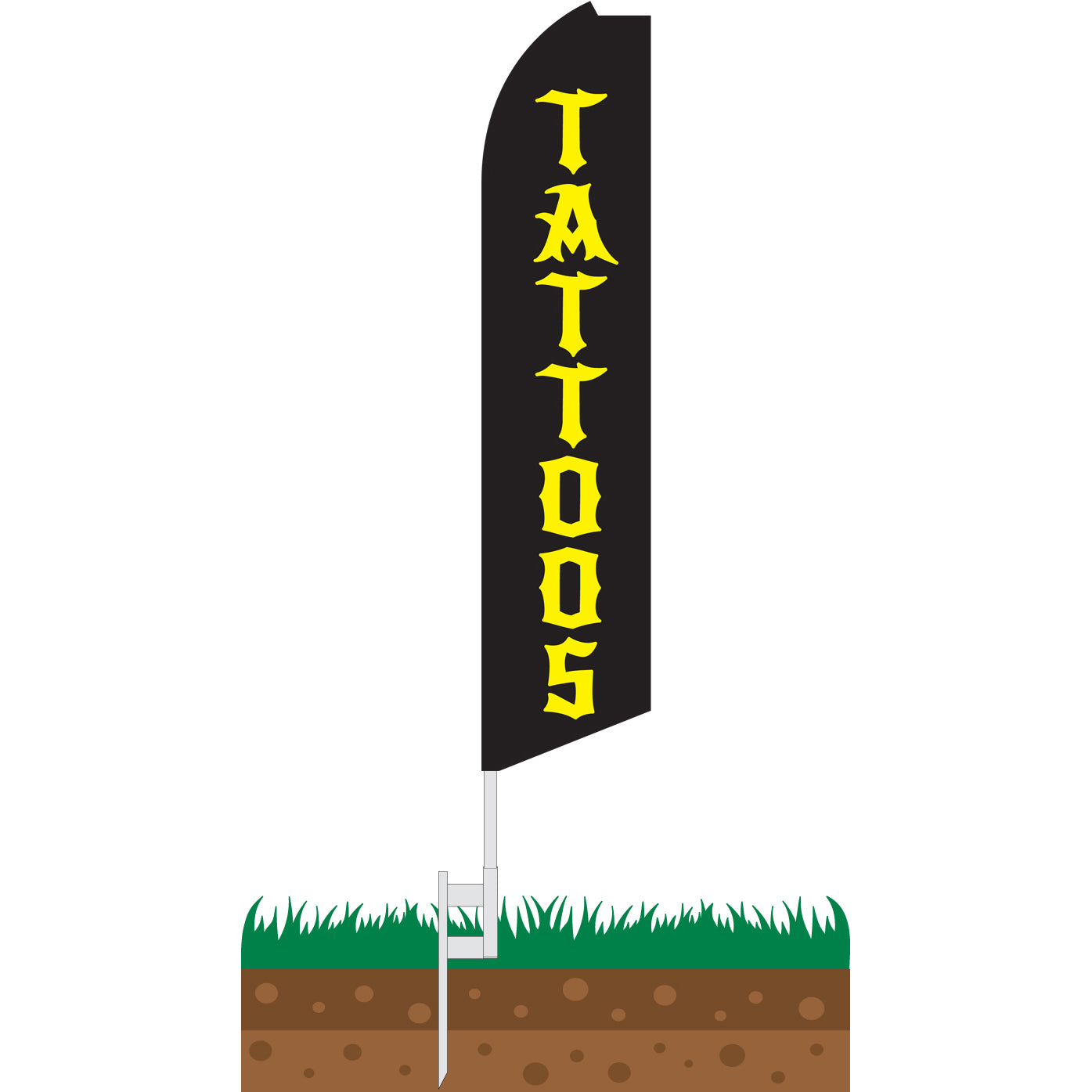 Tattoos Swooper Feather Flag
