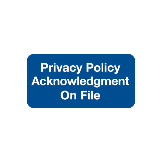 SY-1728 PRIVACY POLICY- Blue 2" X 1" (Pack of 252)