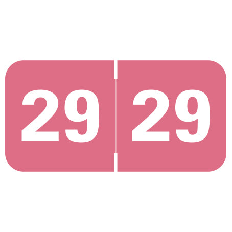 Tabbies Year 29 Labels, 3/4" X 1-1/2" Laminated- Roll of 500