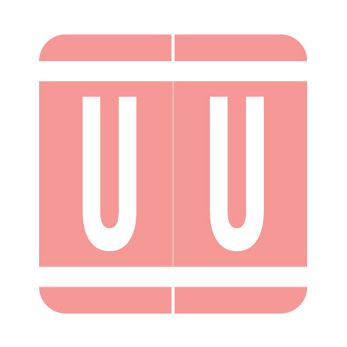 GBS Alpha "U" Labels, 1.3" x 1-1/4" Laminated- Pack of 200