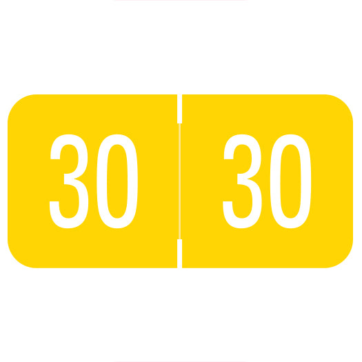 GBS/VRE Year 30 Labels, 3/4" X 1-1/2" - Roll of 500