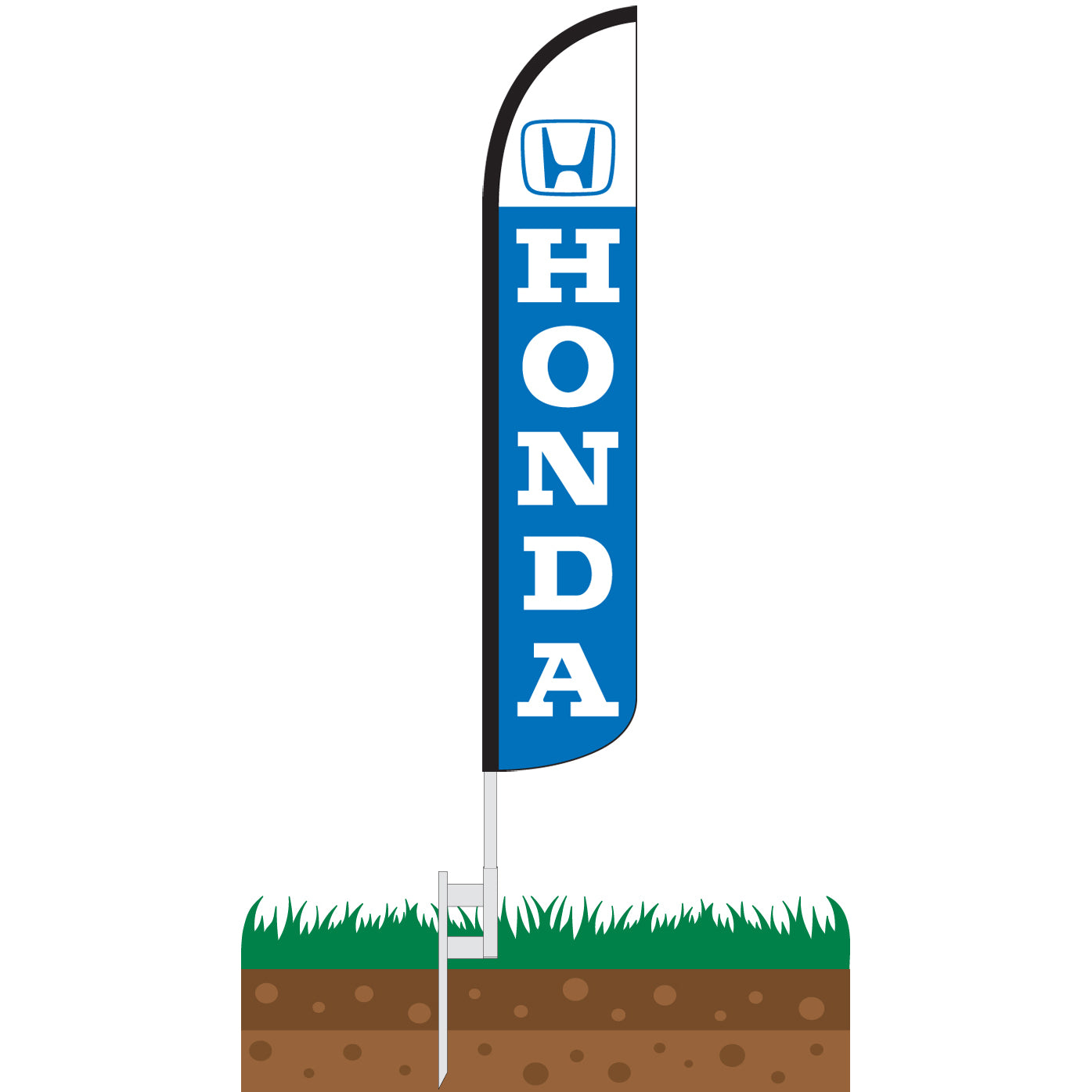 Honda Wind-Free Feather Flag