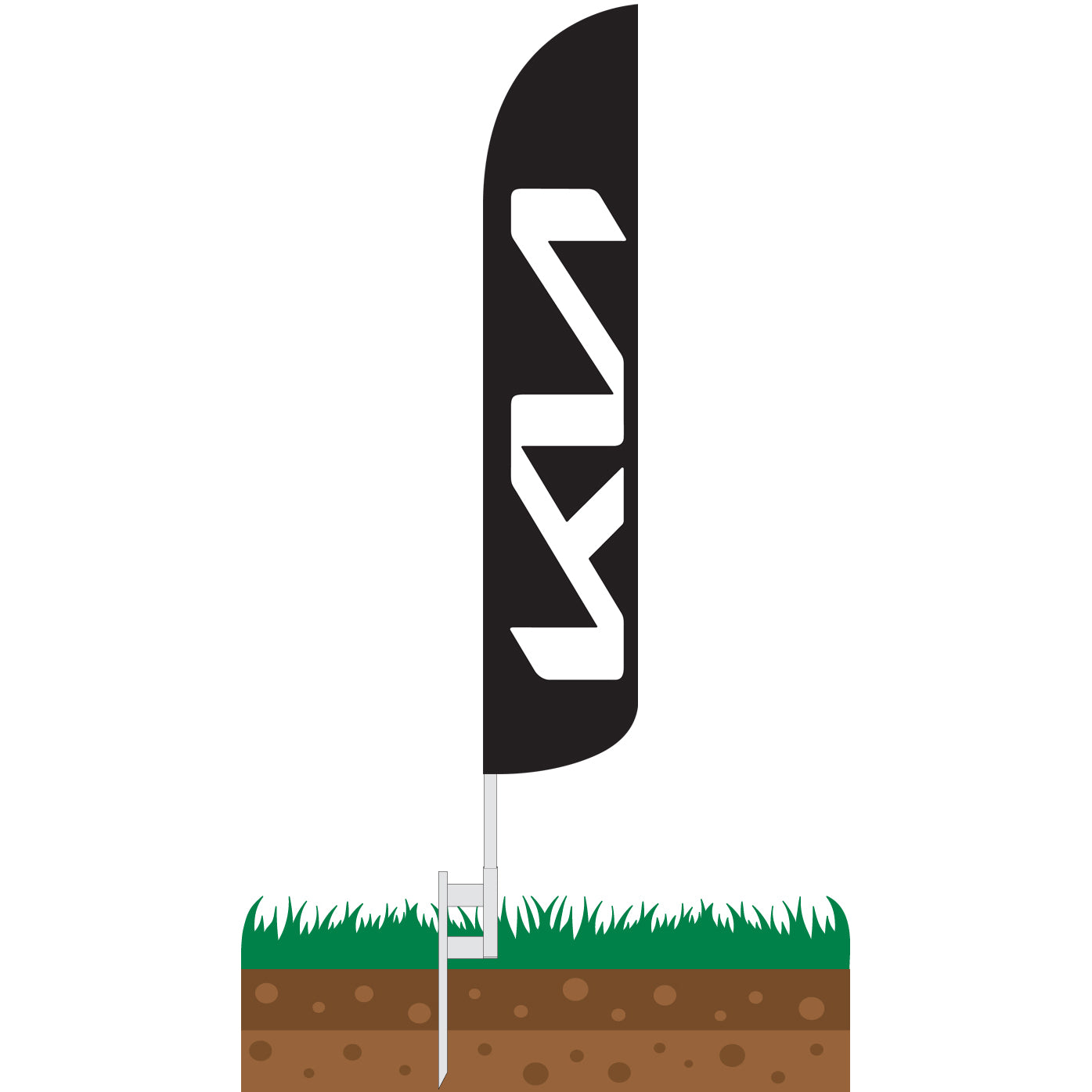 Kia Wind-Free Feather Flag