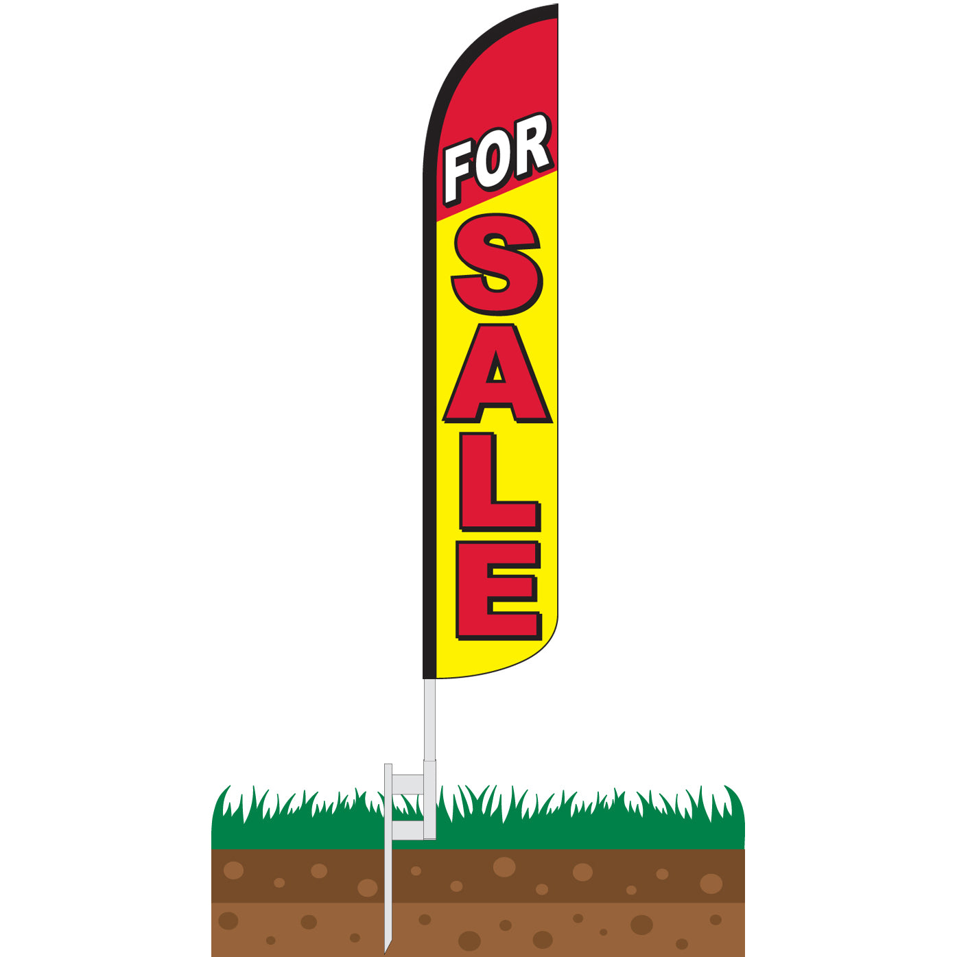 For Sale Wind-Free Feather Flag