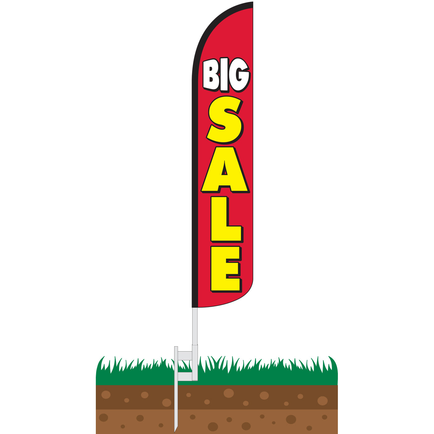 Big Sale Wind-Free Feather Flag