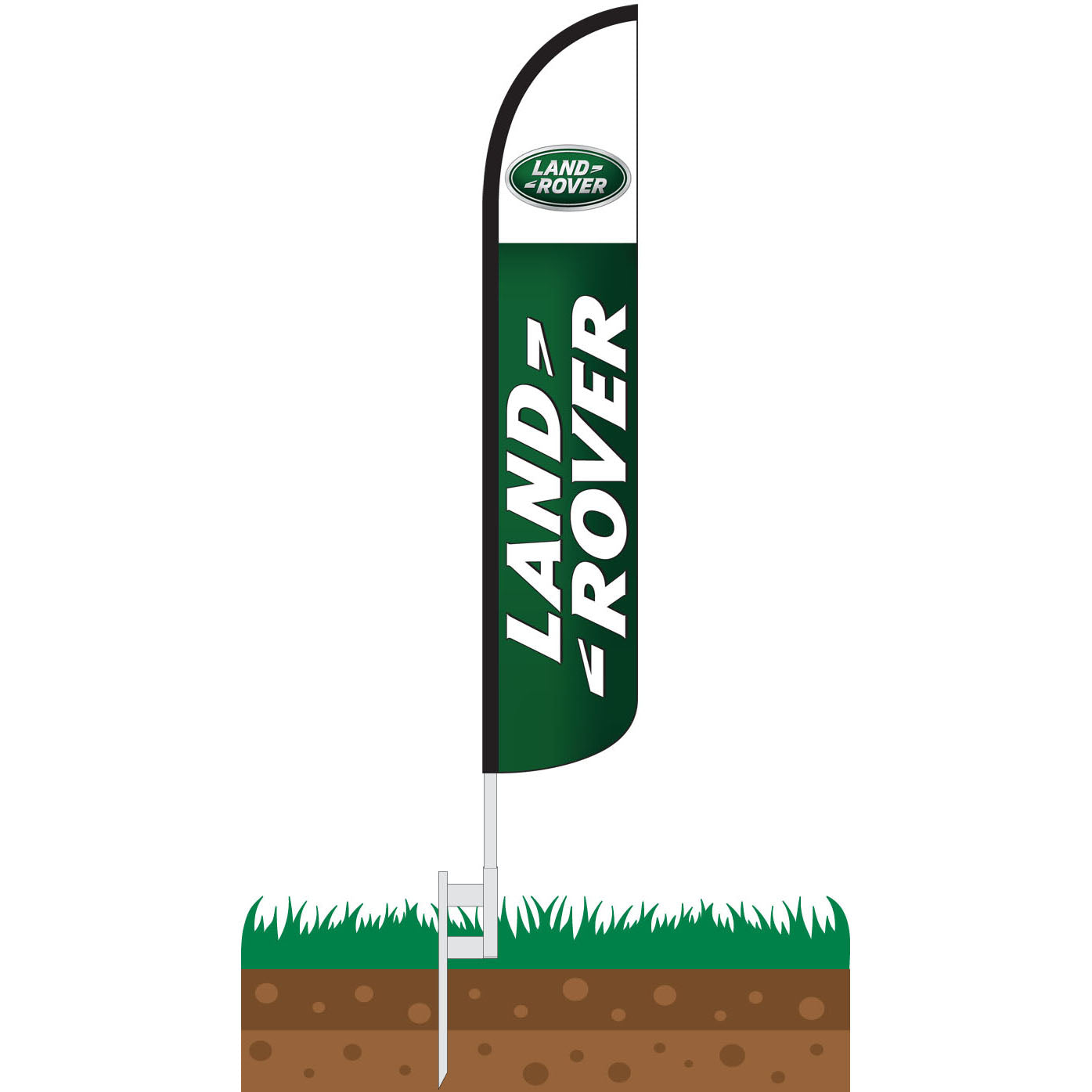Land Rover Wind-Free Feather Flag