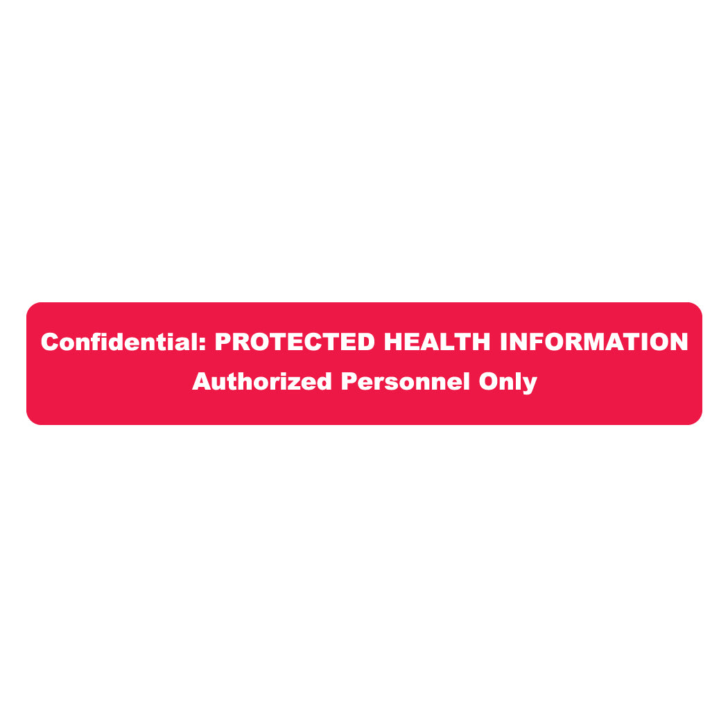 A1011 CONFIDENTIAL- Red 5-1/2" X 1" (Roll of 100)