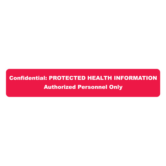 A1011 CONFIDENTIAL- Red 5-1/2" X 1" (Roll of 100)