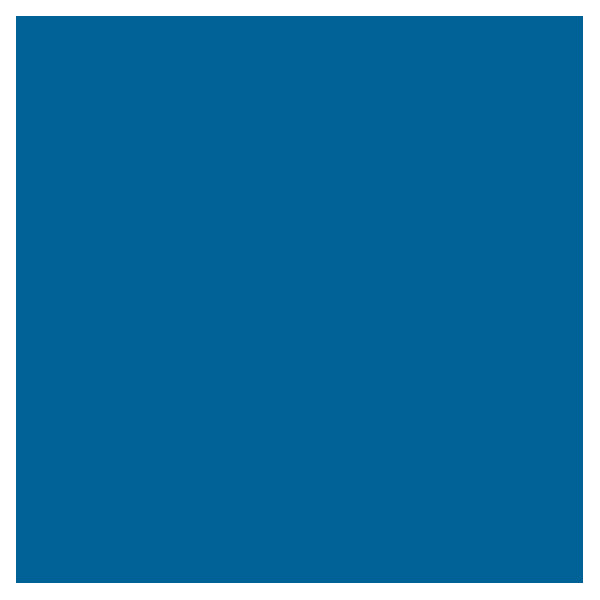 Ames Solid Blue Labels, Unlaminated Stock, 1-7/8" X 1-7/8"- Roll of 500