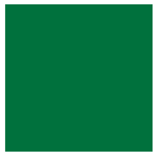 Ames Solid Green Labels, Unlaminated Stock, 1-7/8" X 1-7/8"- Roll of 500
