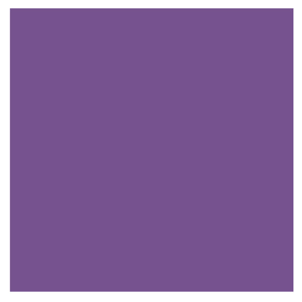 Ames Solid Purple Labels, Unlaminated Stock, 1-7/8" X 1-7/8"- Roll of 500