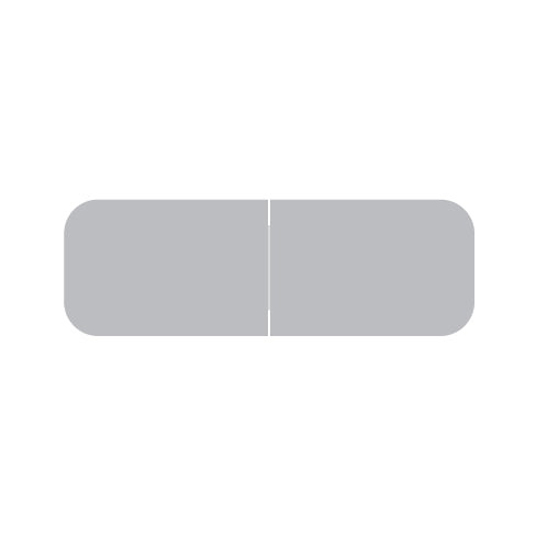 Barkley Solid Gray Labels, Laminated 1/2" X 1-1/2"- Roll of 500
