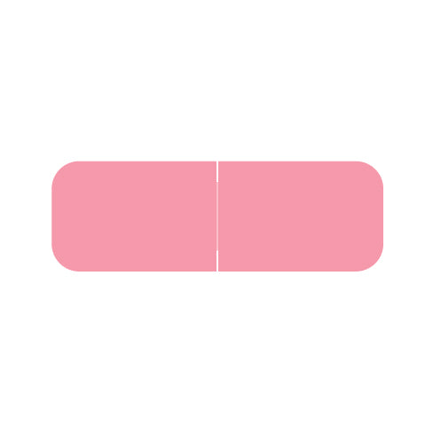 Barkley Solid Pink Labels, Laminated 1/2" X 1-1/2"- Roll of 500