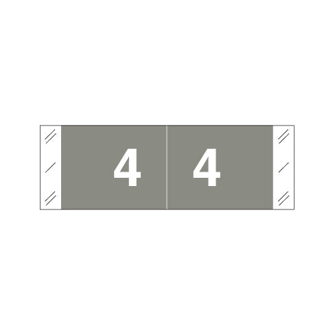 Col'R'Tab 11850 "4" Labels 1/2" X 1-1/2" Laminated- Roll of 500