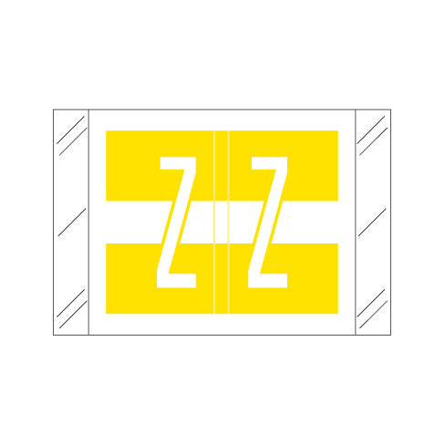 Col'R'Tab 12030 "Z" Labels 1" X 1-1/2" Laminated- Roll of 500