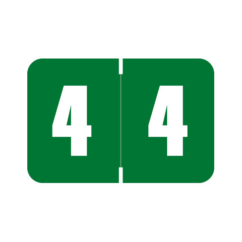 Digi Color "4" Labels 1" X 1-1/2" Laminated- Roll of 250