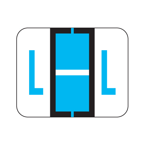 File Doctor "L" Labels 1" X 1-1/4" Vinyl- Roll of 500